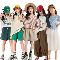 여름/여아/주니어/키즈/아동/초등학생/원피스/트레이닝복/반팔/반바지/크롭/옷/의류/상하복세트