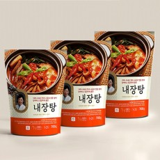 500팩 한정 김가네 식탁 얼큰한 한우 내장탕 700g(1-2인분)X3팩