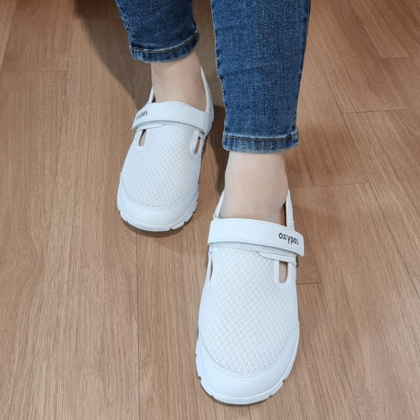 너스뷰티 옥시파스 간호사신발 기능성 간호화 운동화형간호화 로렌 화이트